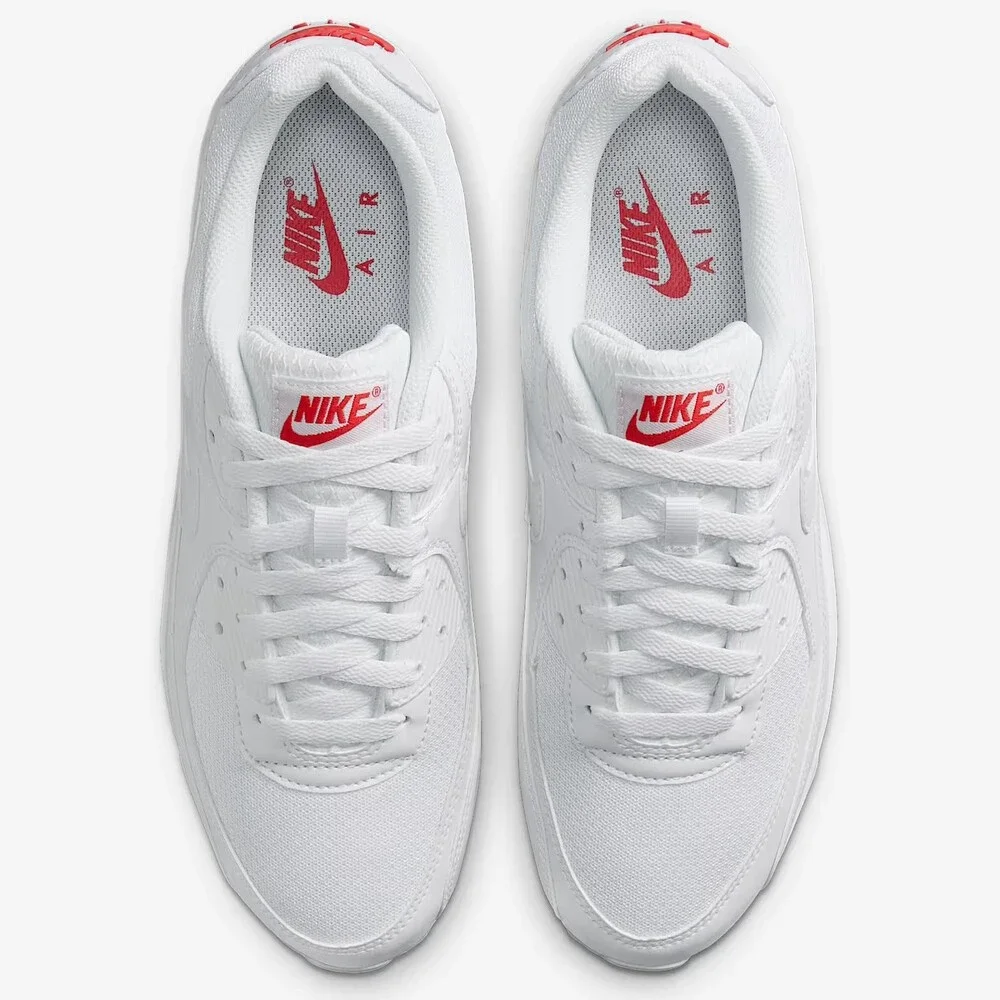 Nike Air Max 90 White Light Crimson Men’s Sz 13 DM0029-118 - Picture 4 of 13